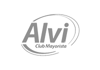 Logo Alvi en Escala de Grises
