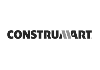 Logo Construmart en Escala de Grises