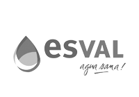 Logo Esval en Escala de Grises