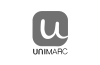 Logo Unimarc en Escala de Grises